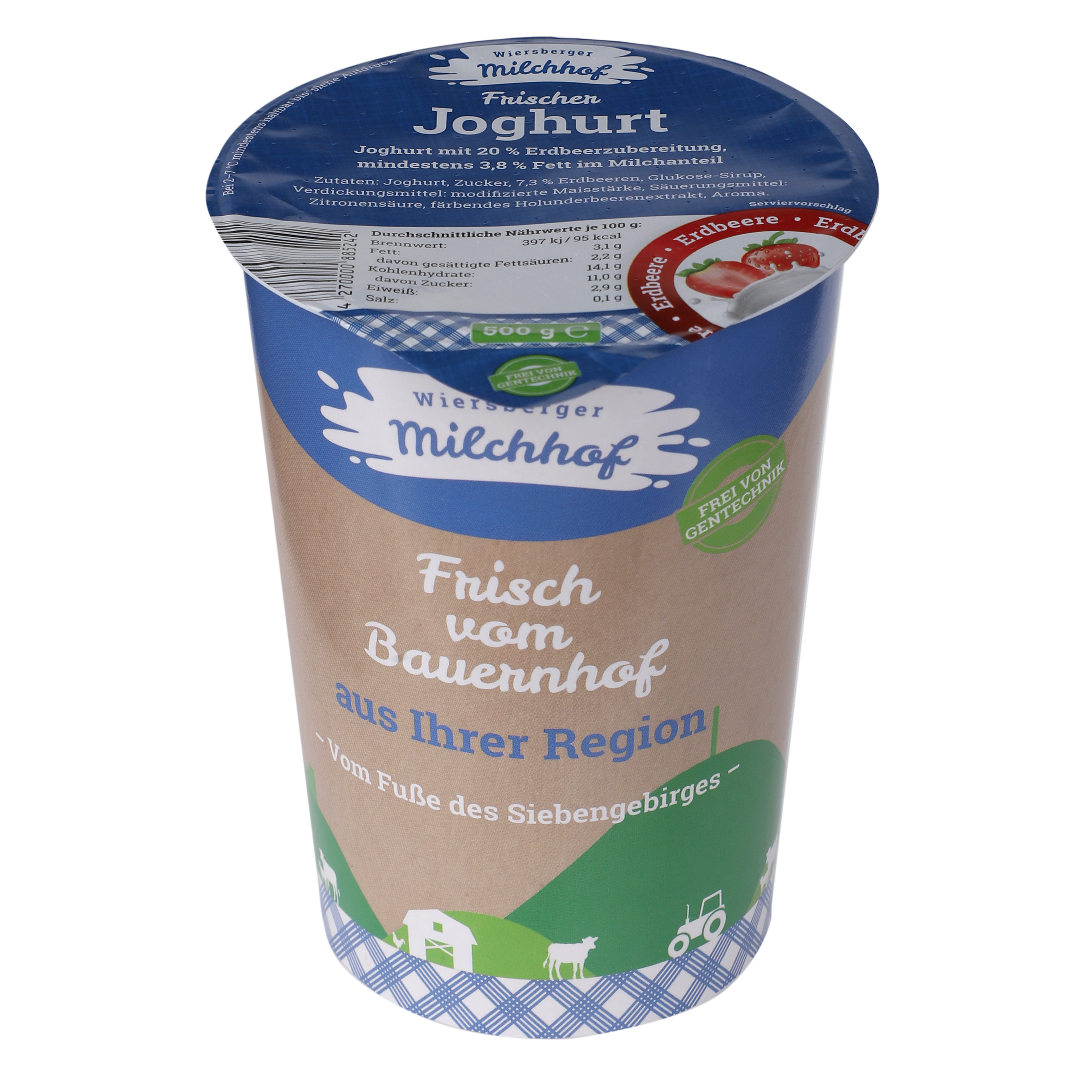 62_Wiersberger MH Frischer Joghurt Erdbeer 500g Becher