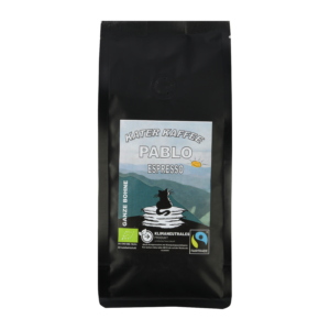 Kater Kaffee Bio Fairtrade Pablo Espresso Bohne 250g