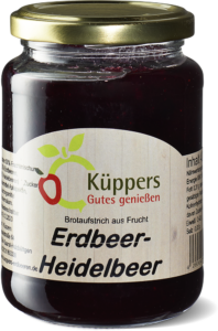 Küppers Fruchtaufstrich Erdbeer-Heidelbeer 420g