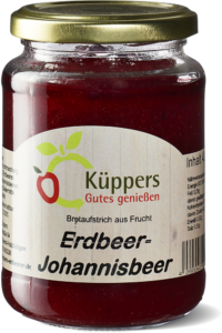 Küppers Fruchtaufstrich Erdbeer-Johannisbeer 420g