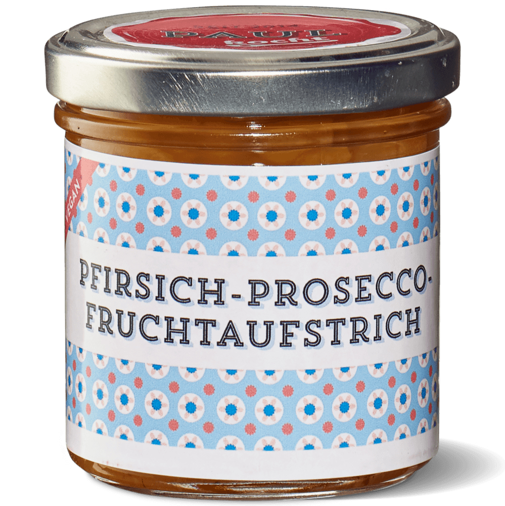 Paul kocht Fruchtaufstrich Pfirsich-Proseco 160g